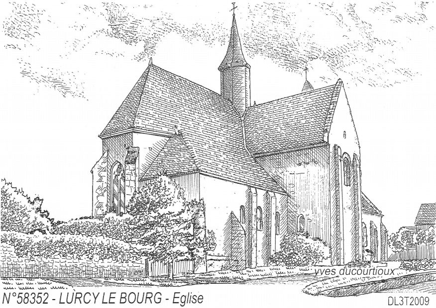 N 58352 - LURCY LE BOURG - glise